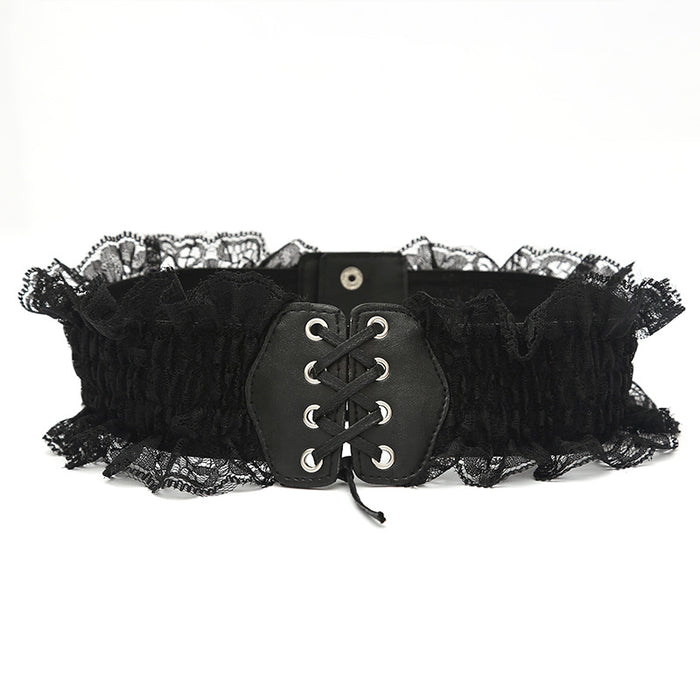 Jewelry WholesaleWholesale Lace Corset Belt Women's Cute Waist Thin Belt JDC-WB-FangH007 Womenbelt 芳蕙 %variant_option1% %variant_option2% %variant_option3%  Factory Price JoyasDeChina Joyas De China