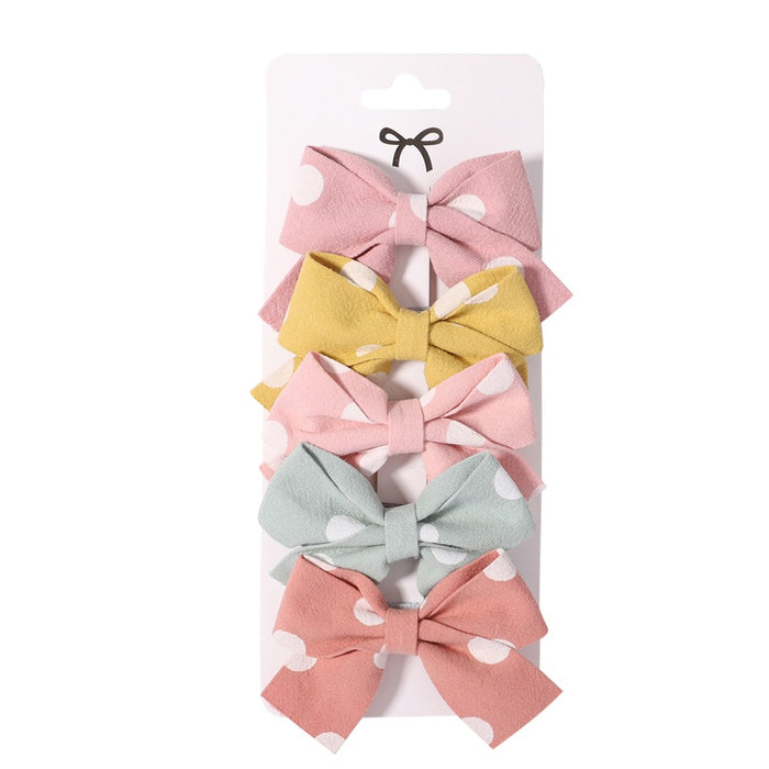 Jewelry WholesaleWholesale Polyester Rib Belt Kids Bow Hair Clip JDC-HC-YL065 Hair Clips 雅伦 %variant_option1% %variant_option2% %variant_option3%  Factory Price JoyasDeChina Joyas De China