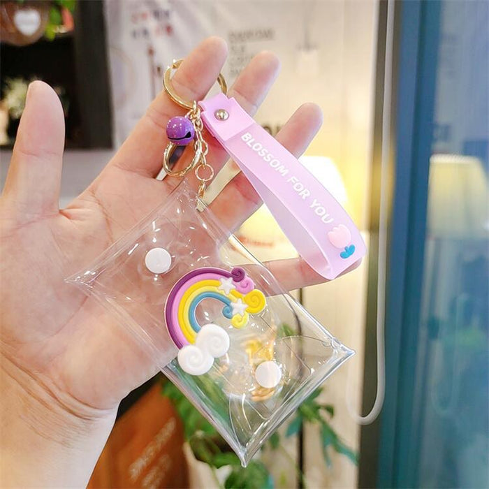 Jewelry WholesaleWholesale PVC Transparent Coin Purse Storage Bag Keychain MOQ≥2 JDC-KC-ShangK001 Keychains 尚垚 %variant_option1% %variant_option2% %variant_option3%  Factory Price JoyasDeChina Joyas De China