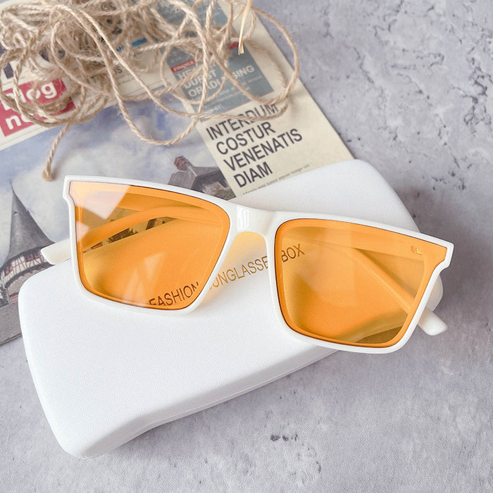 Wholesale square frame sunglasses same style street glasses MOQ≥2 JDC-SG-GuangD017