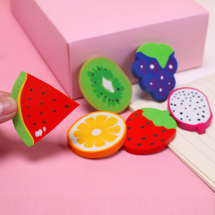 Wholesale Eraser Cartoon Fruit Watermelon Strawberry MOQ≥10 JDC-ERA-QHJ003