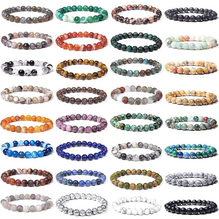 Jewelry WholesaleWholesale 8mm Natural Stone Beads Bracelet JDC-BT-RuiZ001 Bracelet 瑞州 %variant_option1% %variant_option2% %variant_option3%  Factory Price JoyasDeChina Joyas De China