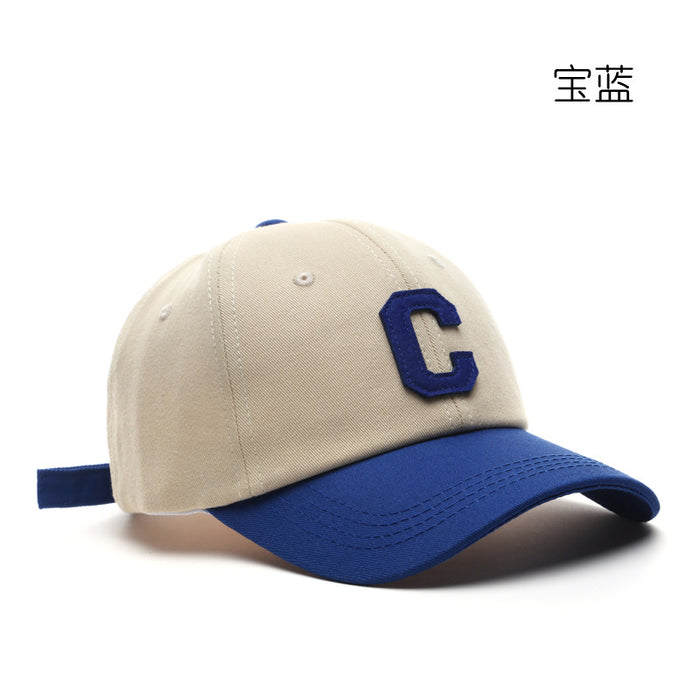 Wholesale Japanese retro simple letter patch stitching baseball cap JDC-FH-TLa004