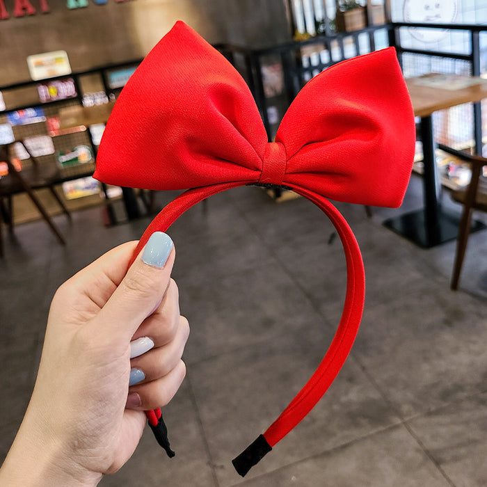 Wholesale cute big bow non-slip hair tie headband  MOQ≥5 JDC-HD-Nimei001