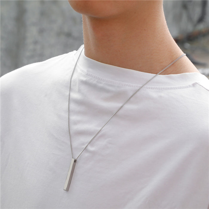 Jewelry WholesaleWholesale Titanium Steel Hip Hop Long Necklace JDC-NE-ZhuJ001 necklaces 诛积 %variant_option1% %variant_option2% %variant_option3%  Factory Price JoyasDeChina Joyas De China