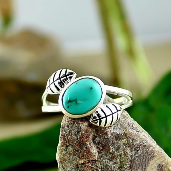 Wholesale Turquoise Alloy Rings JDC-RS-ChenR046