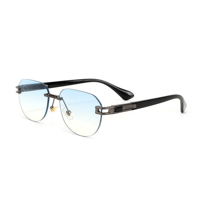 Wholesale Sunglasses Metal Oval Frame JDC-SG-BaoL020