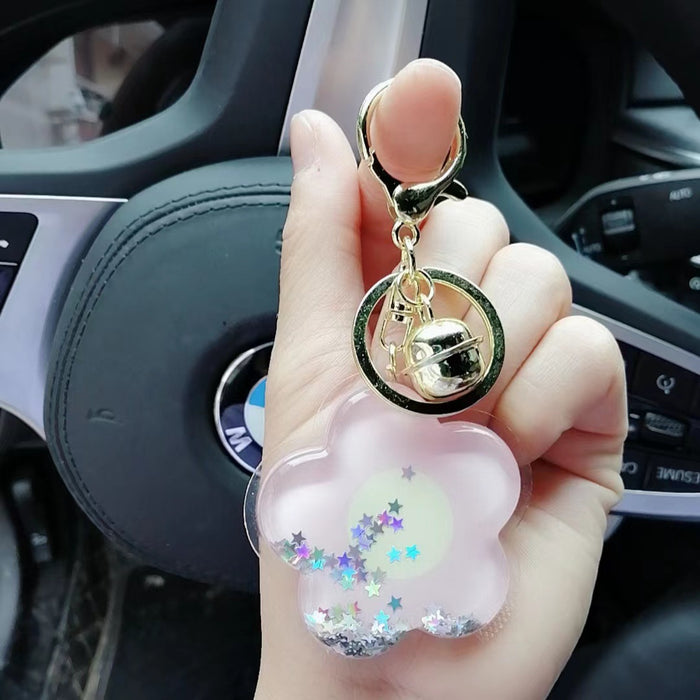 Wholesale cartoon quicksand oil bag keychain delicate tpu soft glue (M) JDC-KC-JFang005