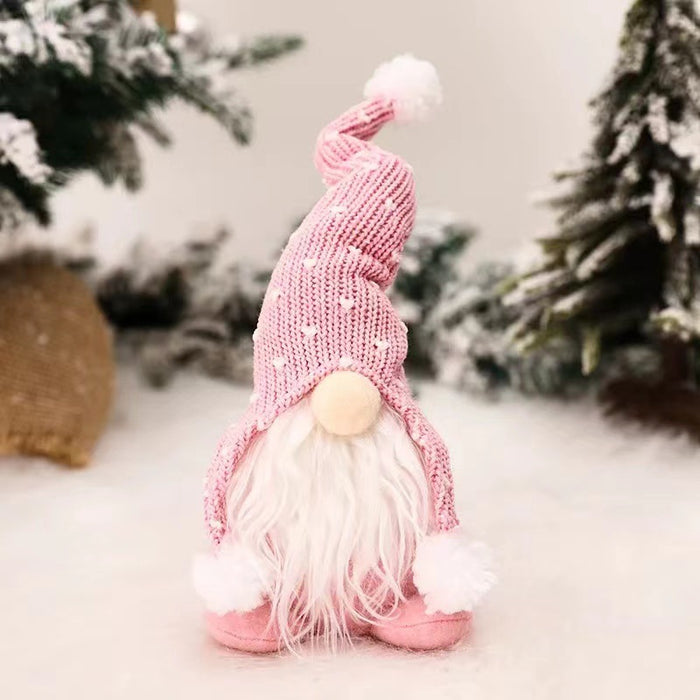 Wholesale Ornament Cloth Christmas White Beard Faceless Doll MOQ≥2 JDC-OS-MinG001