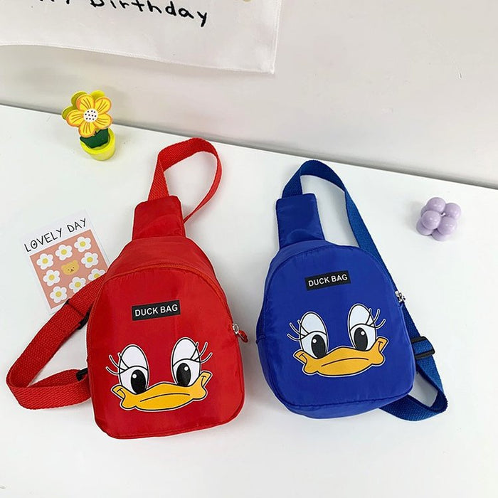 Wholesale duck chest bag cartoon cute children bag JDC-SD-KR062