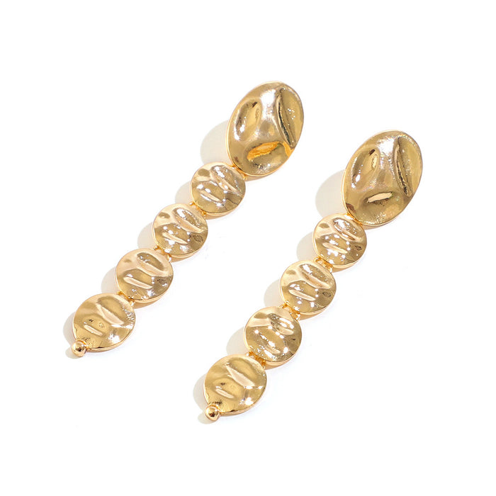 Jewelry WholesaleWholesale Exaggerated Light Luxury Chain Stud Earrings Irregular Pattern JDC-ES-Pak005 Earrings 帕克 %variant_option1% %variant_option2% %variant_option3%  Factory Price JoyasDeChina Joyas De China