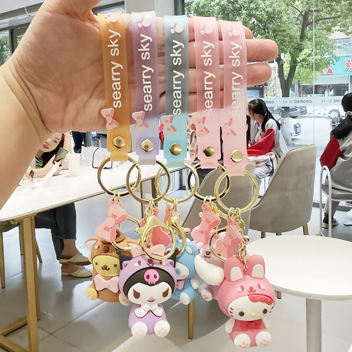 Wholesale Cartoon Soft Adhesive Cute Keychain (M) JDC-KC-JiaoL010