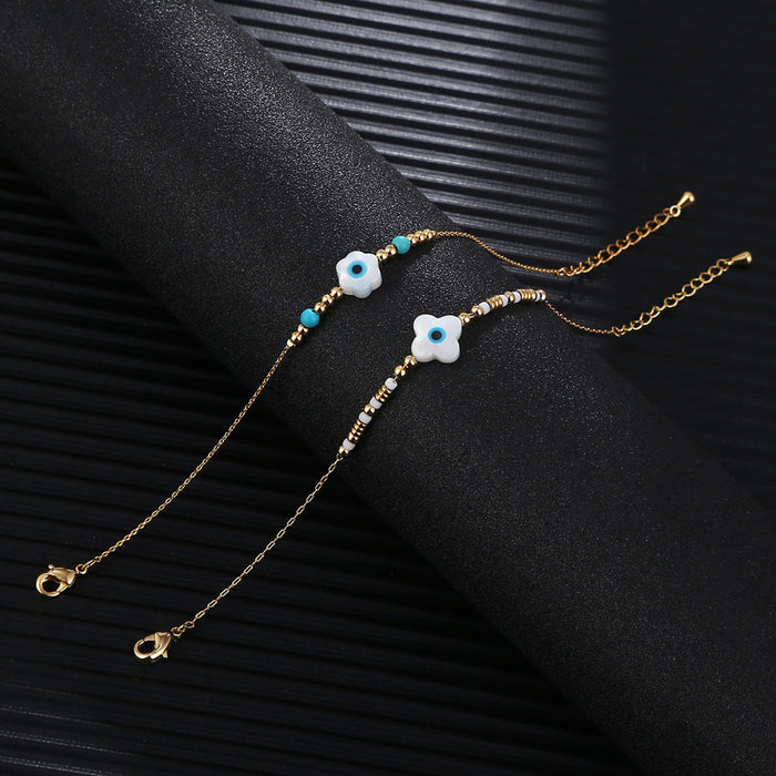 Wholesale Bracelet Copper Flower Demon Eye MOQ≥2 JDC-BT-ChenG015