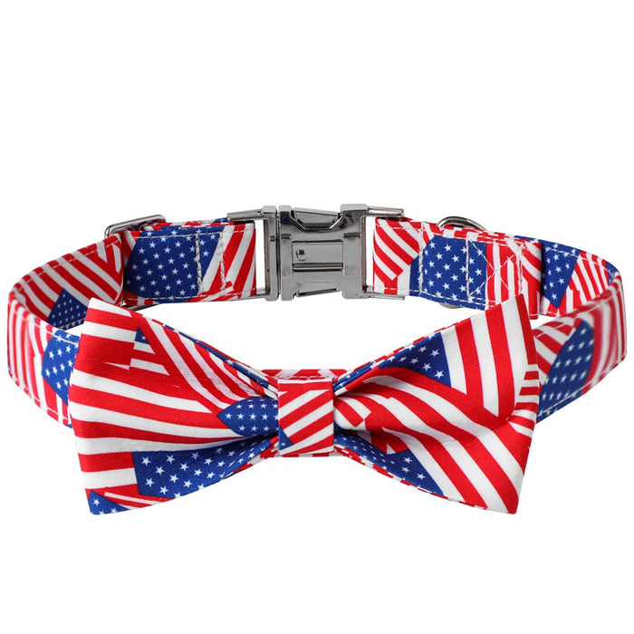 Wholesale 4th of July Independence Day Polyester Pet Leash MOQ≥5 JDC-PL-YingQ001