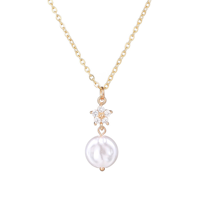 Jewelry WholesaleWholesale locked pearl single layer gold alloy necklace JDC-NE-KJ211 Necklaces 坤杰 %variant_option1% %variant_option2% %variant_option3%  Factory Price JoyasDeChina Joyas De China