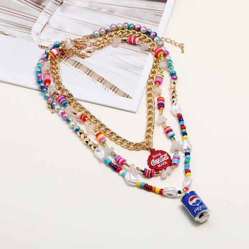 Jewelry WholesaleWholesale Alloy Cola Pendant Necklace MOQ≥2 JDC-NE-GSLY001 Necklaces 世钰 %variant_option1% %variant_option2% %variant_option3%  Factory Price JoyasDeChina Joyas De China