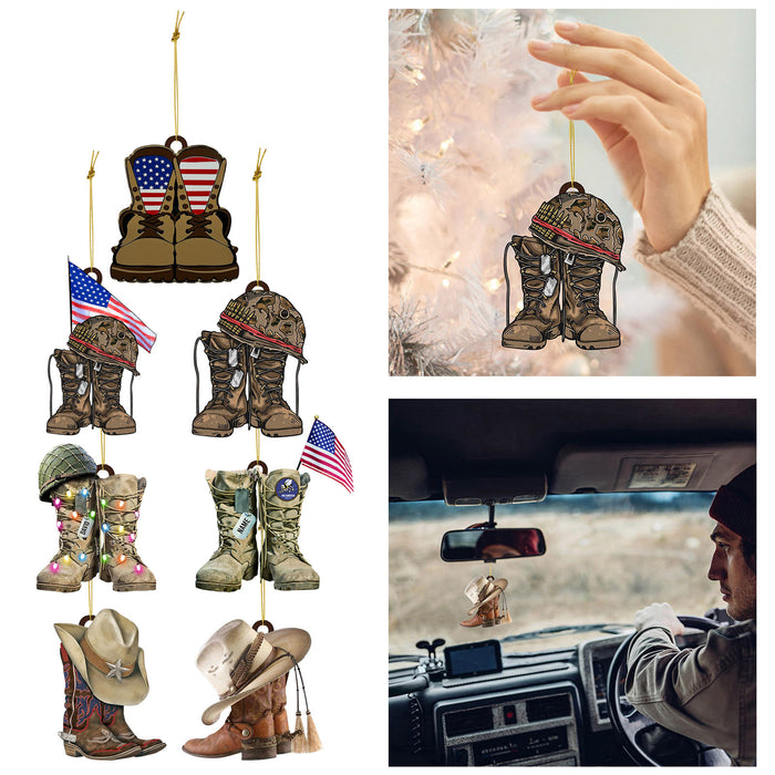 Jewelry WholesaleWholesale Independence Day Boots Keychain Pendant Acrylic MOQ≥2 JDC-KC-MinD001 Keychains 闽多 %variant_option1% %variant_option2% %variant_option3%  Factory Price JoyasDeChina Joyas De China