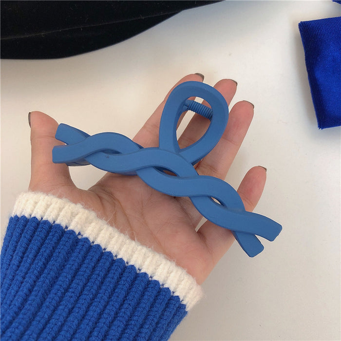 Wholesale Klein Blue Tie Grip Temperament Hair Grip JDC-HC-Lyuan002