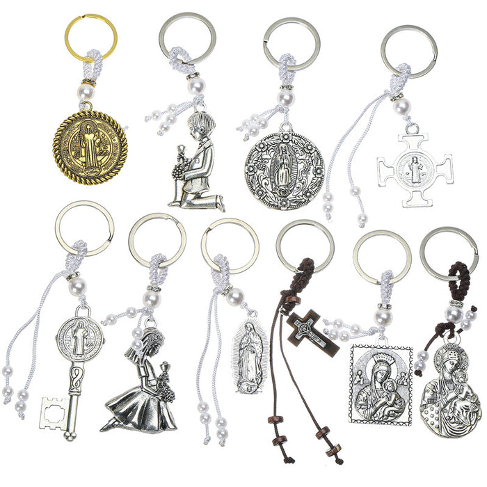 Wholesale alloy key ring creative keychain pendant MOQ≥2 JDC-KC-HeYu004