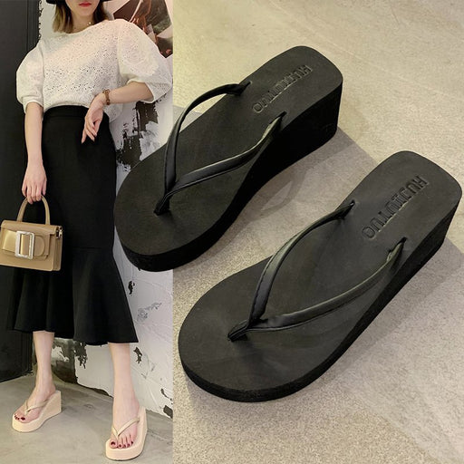 Jewelry WholesaleWholesale thick bottom flip-flops black slippers JDC-SP-Mingx001 Slippers 明轩 %variant_option1% %variant_option2% %variant_option3%  Factory Price JoyasDeChina Joyas De China