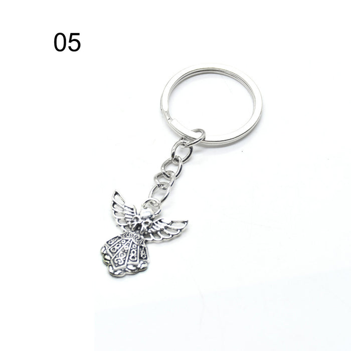 Wholesale Metal Angel Cross Keychain JDC-KC-BYou004