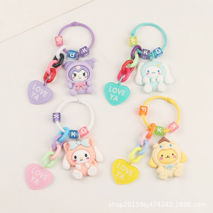 Wholesale Key Chain Acrylic Cute Cartoon Doll Love Pendant MOQ≥2 (S) JDC-KC-YiHan029