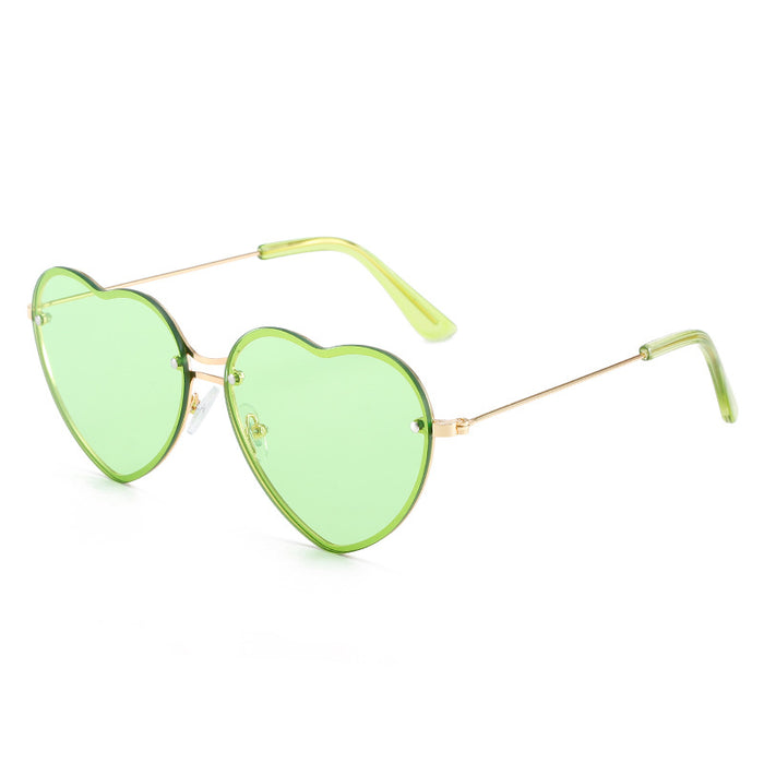 Jewelry WholesaleWholesale Cute Love Frameless Sunglasses JDC-SG-HongW001 Sunglasses 宏伟 %variant_option1% %variant_option2% %variant_option3%  Factory Price JoyasDeChina Joyas De China