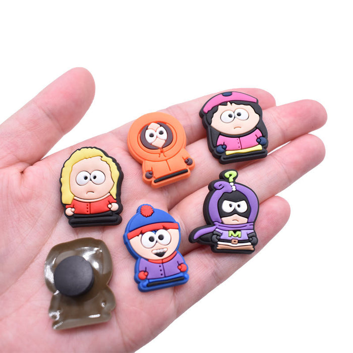 Wholesale Croc Charms Random 100pcs Cartoon Cute PVC DIY Accessories(M) JDC-CCS-RYY085