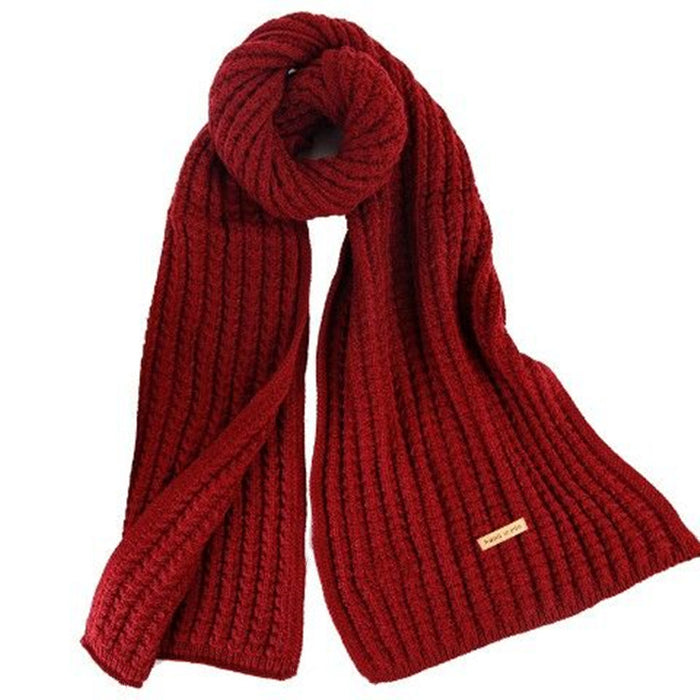 Wholesale Scarf Faux Cashmere Warm Winter Knit Solid JDC-SF-Zhenl002