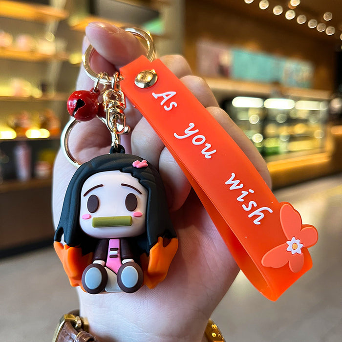 Wholesale Cartoon Anime Cute Silicone Keychain (M) JDC-KC-YMeng005