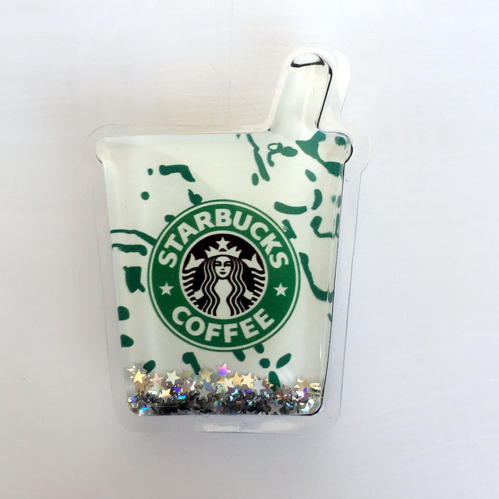 Wholesale Quicksand Glitter Coffee Cartoon Phone Holder MOQ≥2 JDC-PS-WeiJiu031