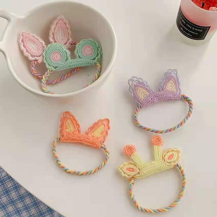 Jewelry WholesaleWholesale children's three-dimensional ear style girls'hair Scrunchies JDC-HS-YiL001 Hair Scrunchies 艺麟 %variant_option1% %variant_option2% %variant_option3%  Factory Price JoyasDeChina Joyas De China