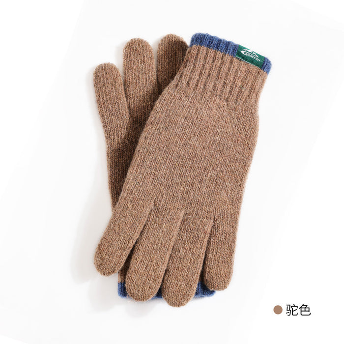 Wholesale Sheep Wool Fleece Warm Flip Finger Touch Screen Gloves MOQ≥2 JDC-GS-GuD003