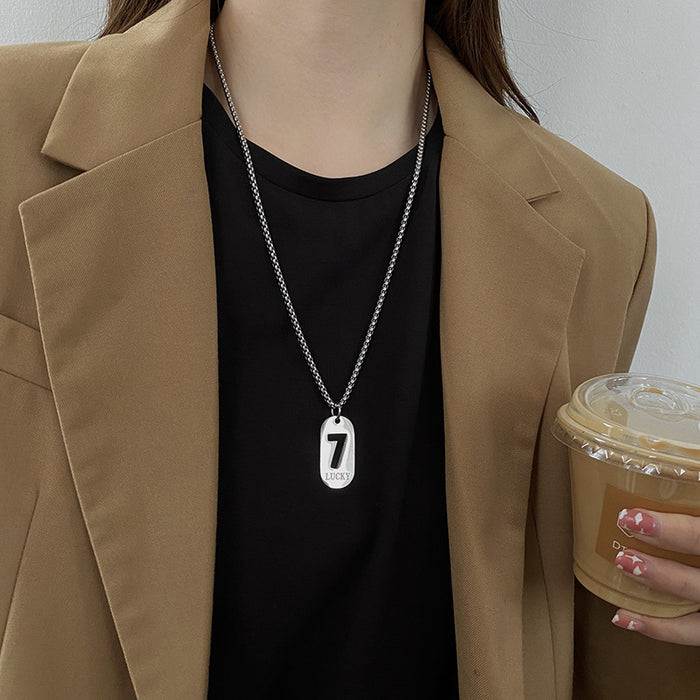 Jewelry WholesaleWholesale Square Brand Hip Hop Stainless Steel Necklace JDC-NE-MLQ011 Necklaces 米朗奇 %variant_option1% %variant_option2% %variant_option3%  Factory Price JoyasDeChina Joyas De China