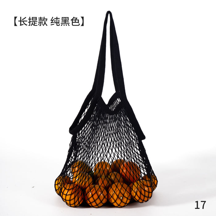 Wholesale Decoration Tote Bag Cotton Supermarket Vegetable and Fruit Net Pocket MOQ≥2 JDC-HB-ShenT001