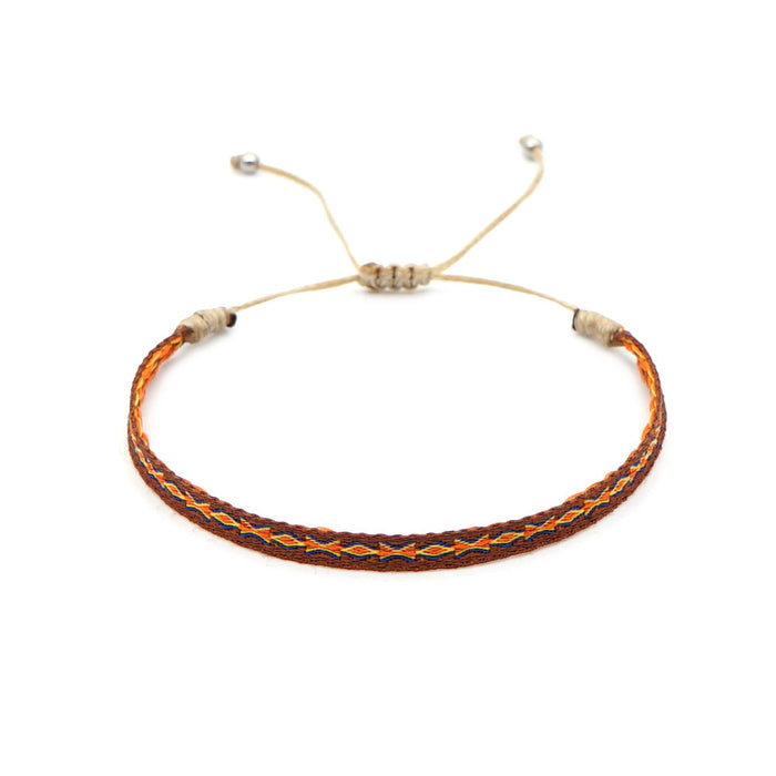 Wholesale Ethnic Wind Ribbon Pure Hand Woven Bracelet JDC-BT-HeY015