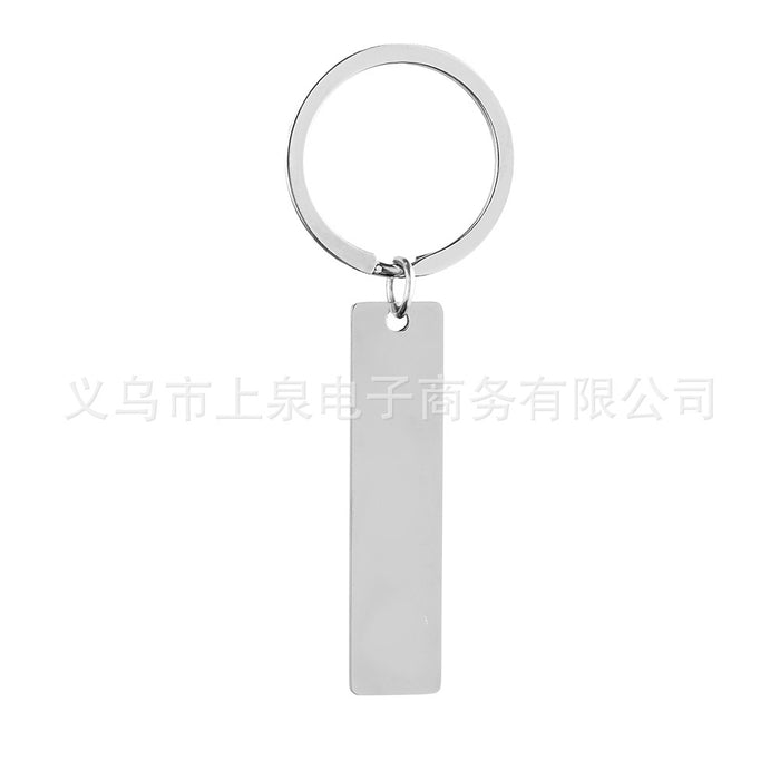 Wholesale stainless steel engraved Father's Day gift keychain MOQ≥2 JDC-KC-ShangQ003