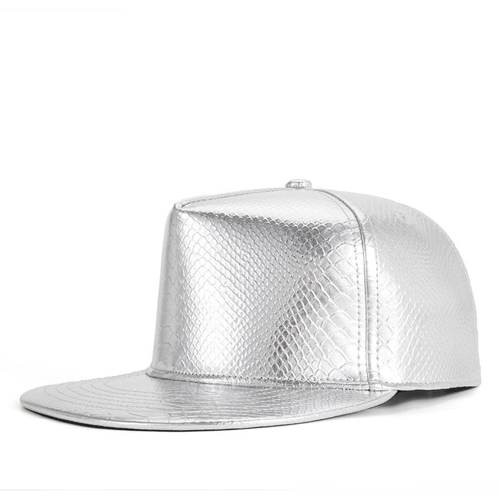 Wholesale Hip Hop Flat Brim PU Leather Baseball Caps JDC-FH-ZLan001