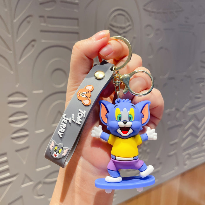 Wholesale Silicone Cute Cartoon Keychain JDC-KC-Chaow005