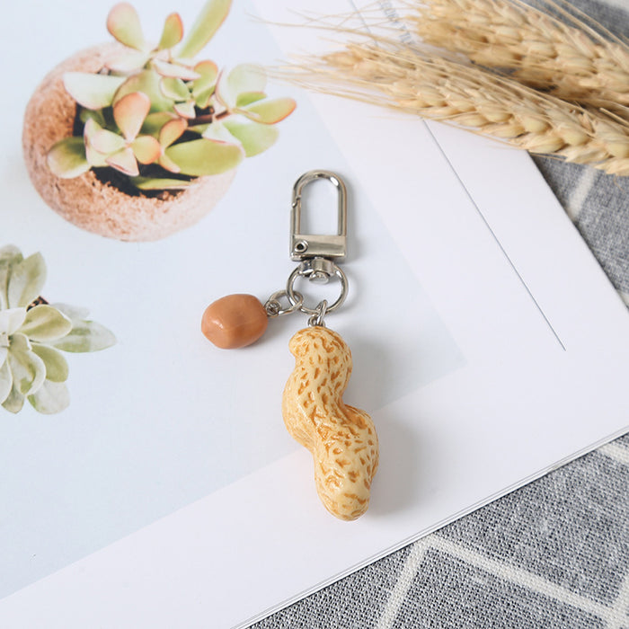 Wholesale Simulation Personalized Peanut Keychain MOQ≥10 JDC-KC-LDao001