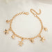 Jewelry WholesaleWholesale beach style foot chain with diamond claw Anklets JDC-AS-e262 Anklet 奈珠 %variant_option1% %variant_option2% %variant_option3%  Factory Price JoyasDeChina Joyas De China