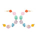 Jewelry WholesaleWholesale bohemian beaded C-shaped confectionery color glazed bead earrings JDC-ES-MY247 Earrings 曼茵 %variant_option1% %variant_option2% %variant_option3%  Factory Price JoyasDeChina Joyas De China