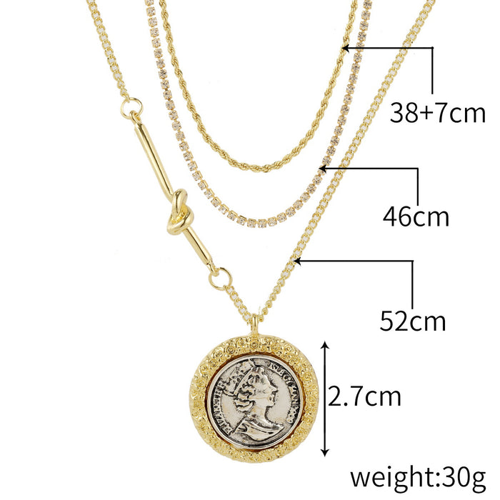 Jewelry WholesaleWholesale sweater chain love double layer necklace female choker JDC-NE-GSJY013 Necklaces 嘉溢 %variant_option1% %variant_option2% %variant_option3%  Factory Price JoyasDeChina Joyas De China