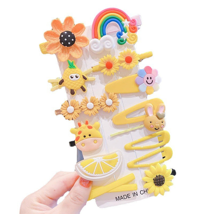 Wholesale Hairpin Acrylic 14 Piece Set of Children's Princess JDC-HC-GeSX005