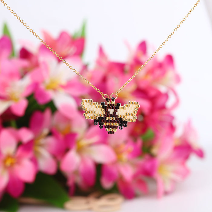 Wholesale Necklaces Titanium Steel Miyuki Cartoon Cute MOQ≥2 JDC-NE-GSACC001