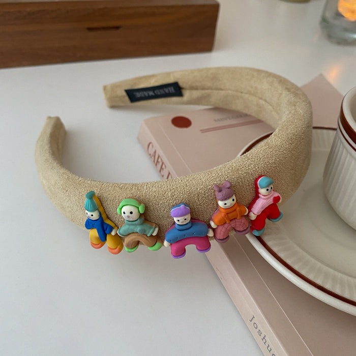 Wholesale Headband Cloth Acrylic Colored Cartoon Characters JDC-HD-Fengm001