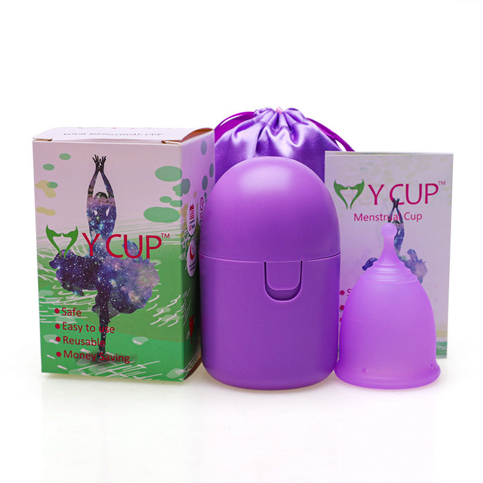 Wholesale Silicone Menstrual Cup Women's Menstrual Care Supplies Set MOQ≥2 JDC-MC-SenC002