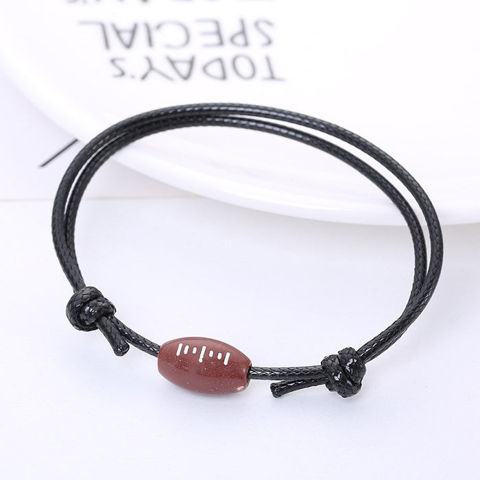 Wholesale Basketball Football Bracelet Wild Ball Beaded Bracelet JDC-BT-ZWY001