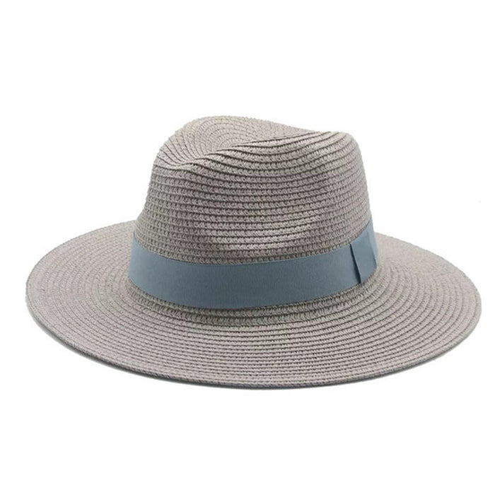 Jewelry WholesaleWholesale Black Belt Outdoor Beach Straw Hat JDC-FH-Guanchuan003 Fashionhat 冠川 %variant_option1% %variant_option2% %variant_option3%  Factory Price JoyasDeChina Joyas De China