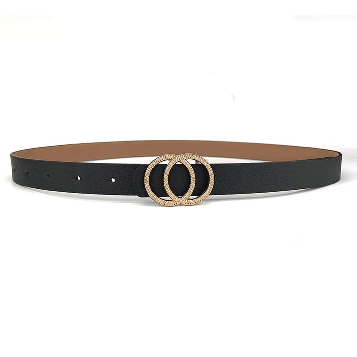 Jewelry WholesaleWholesale Double Round Buckle Ladies Vintage Belt Women JDC-WB-BangM008 Womenbelt 邦迈 %variant_option1% %variant_option2% %variant_option3%  Factory Price JoyasDeChina Joyas De China